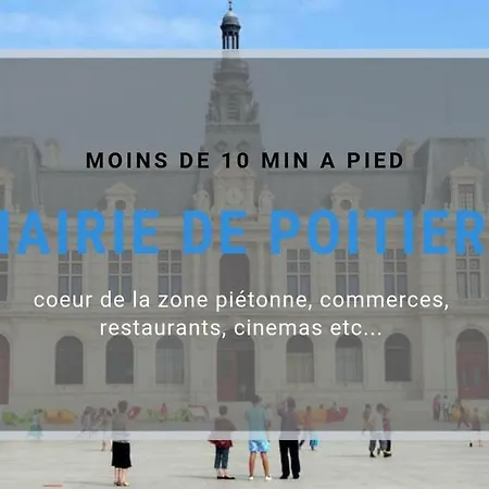 Sejourpoitiers ★ Lumineux ★ 1 Separee ★ 300m De La Gare Et Acces Direct Au Coeur Historique 푸아티에